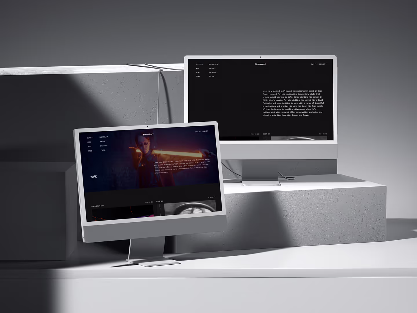 Dark webflow SaaS startup template hero section design.